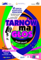 Plakat konkursu wokalnego "Tarnów ma głos"
